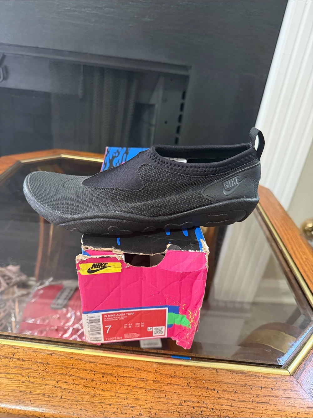 Nike Black Slip-On Aqua Shoe